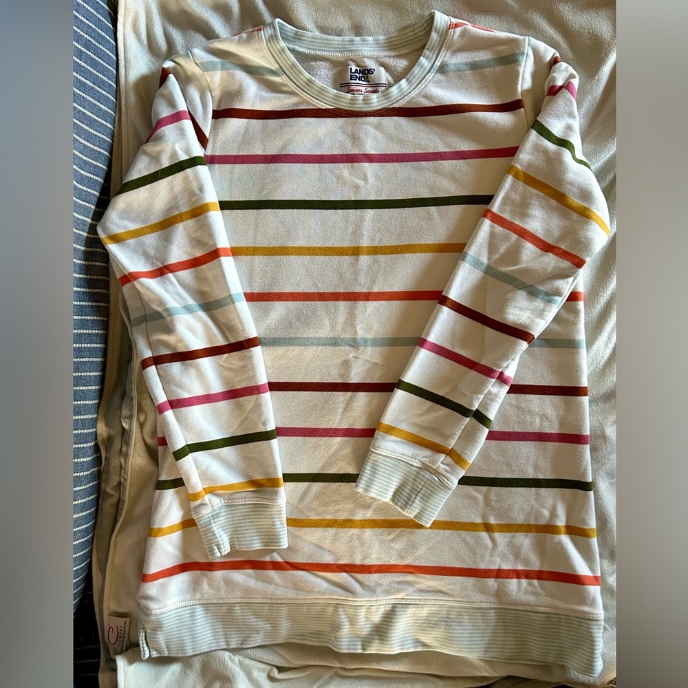 Lands End serious sweat sweatshirt medium